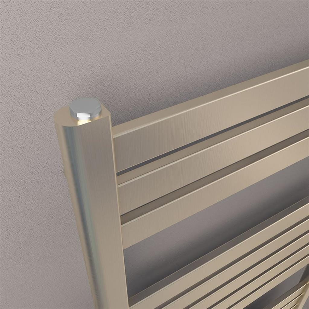 Eastbrook Designer Towel Radiator Eastbrook Staverton Designer Heated Towel Rail - 1200 x 500mm - Brushed Brass