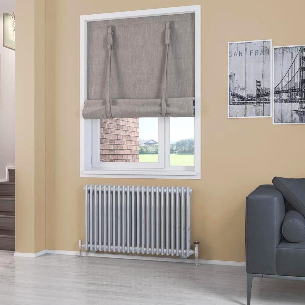 Eastbrook Column Radiator Eastbrook Rivassa Traditional 2 Column Radiator in Chrome Effect 600 x 1010 / Electric Only