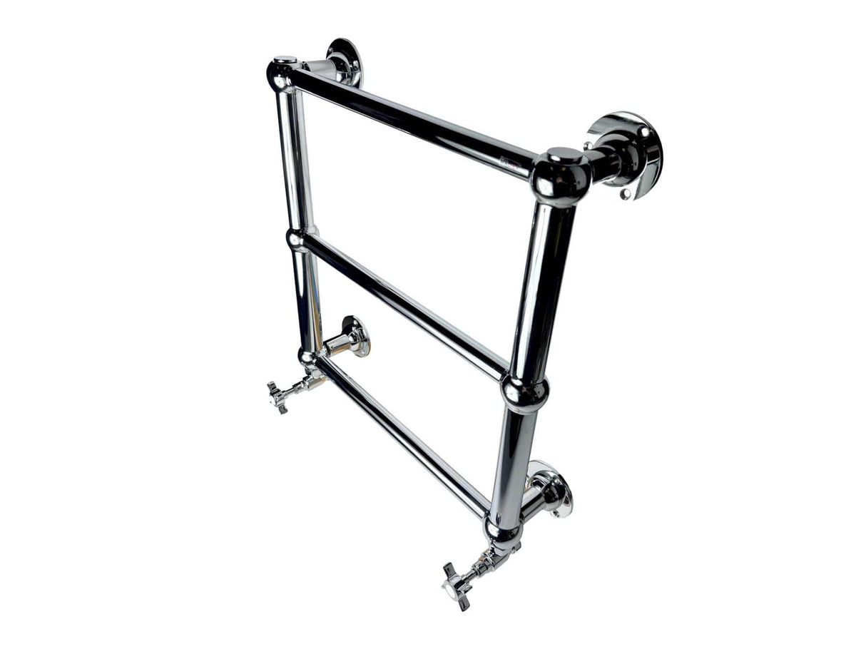 Imperial Traditional Towel Rail Imperial Lund Traditional Wall Mounted Heated Towel Rail in Polished Nickel