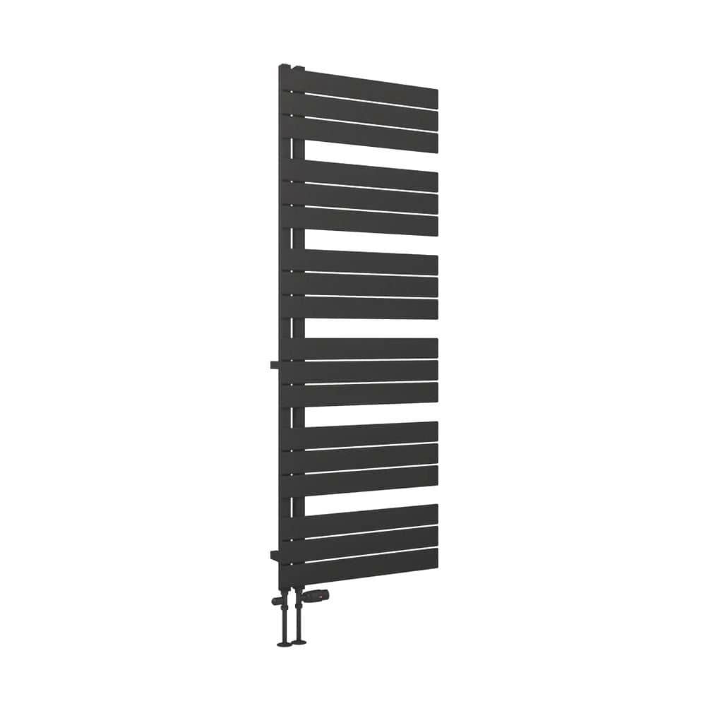 Eastbrook Designer Towel Radiator Eastbrook Helmsley Straight Vertical Designer Towel Rail in Matt Black