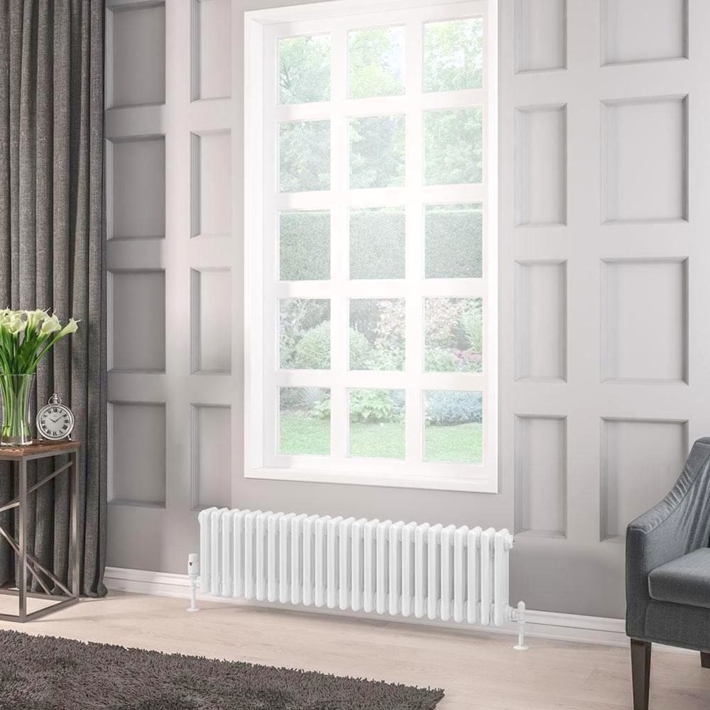 Eastbrook Rivassa Traditional 3 Column Radiator in White