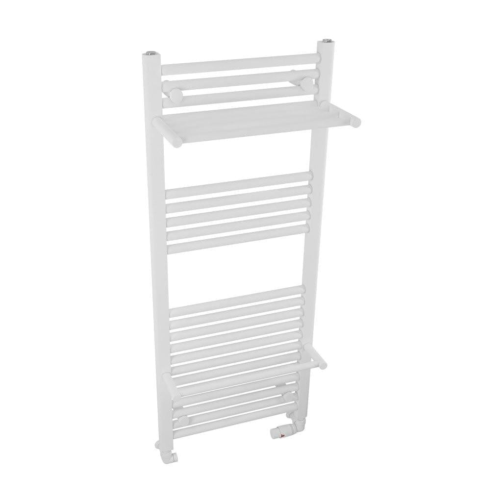 Eastbrook Panel Radiator Eastbrook Haddenham Straight Vertical Towel Rail in Matt White