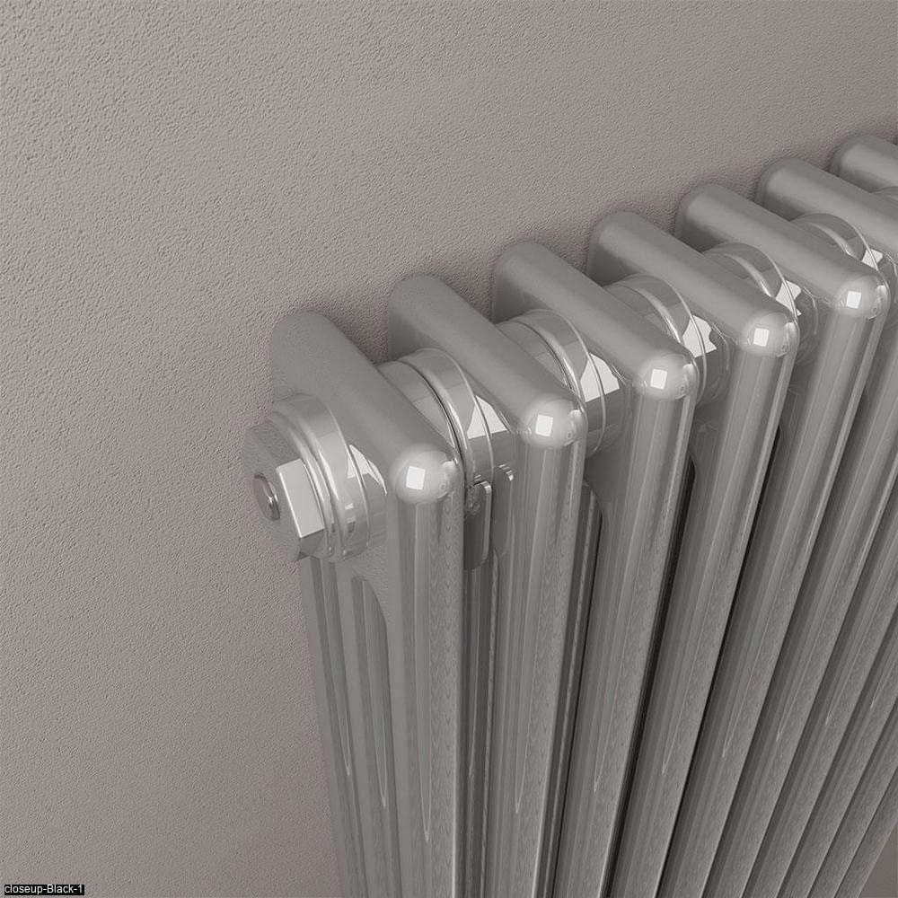 Eastbrook Column Radiator Eastbrook Rivassa Traditional 3 Column Radiator in Chrome Effect