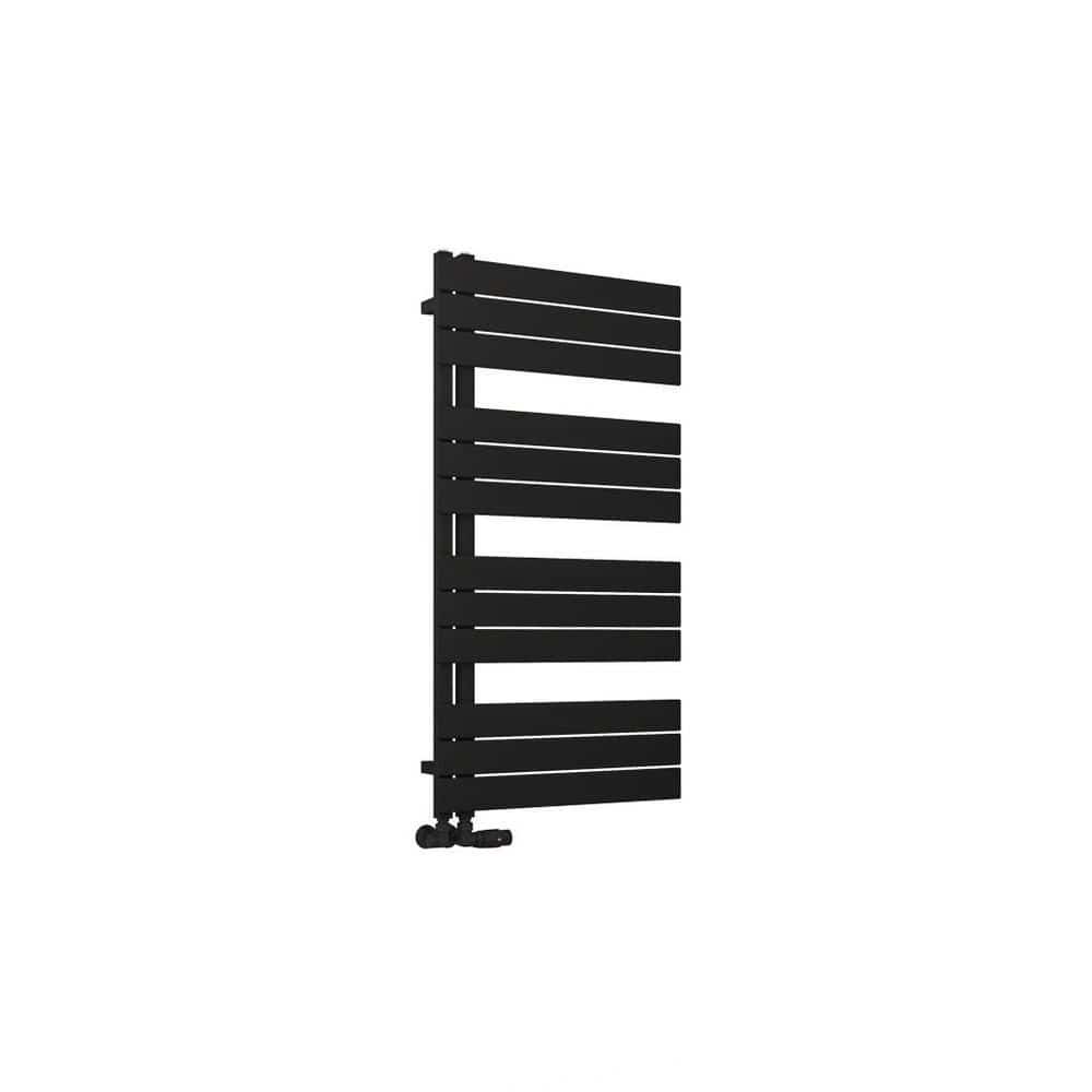 Eastbrook Designer Towel Radiator Eastbrook Helmsley Straight Vertical Designer Towel Rail in Matt Black