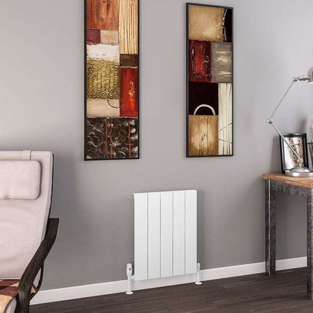 Eastbrook Panel Radiators Eastbrook Charlton Horizontal Designer Radiator in Matt White 600 x 470 / Central Heating