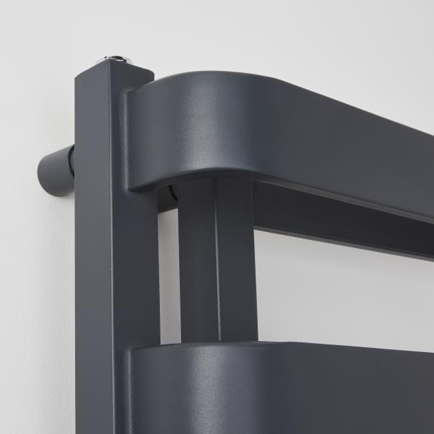 KRAD Designer Towel Radiators K-RAD Texas Straight Vertical Designer Towel Rail in Anthracite