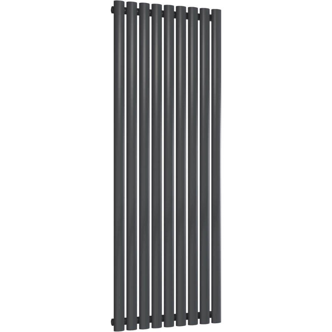 Aquarius Bathrooms Column Radiator Aquarius Athens Single Vertical Column Radiator in Anthracite 1600 x540mm