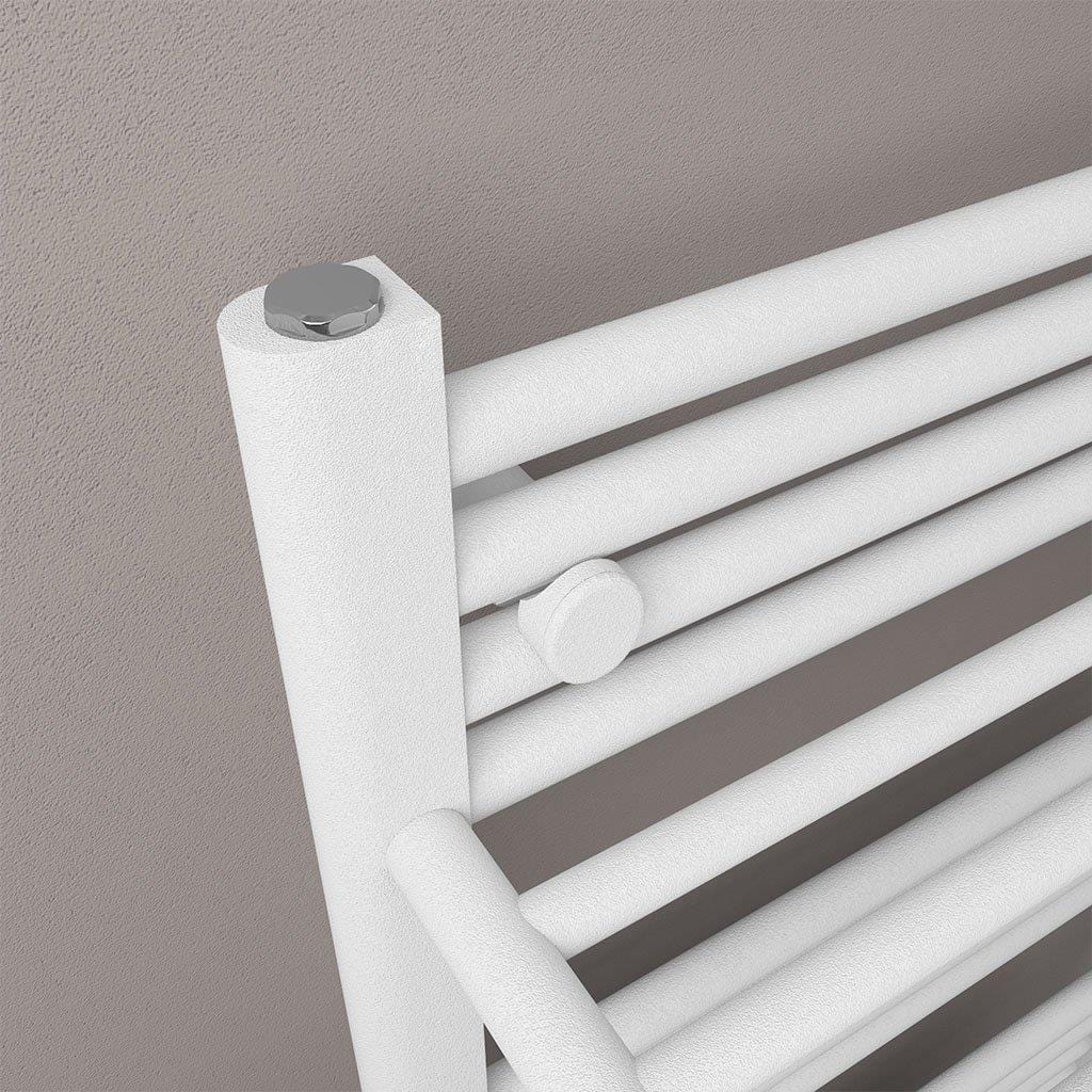 Eastbrook Panel Radiator Eastbrook Haddenham Straight Vertical Towel Rail in Matt White