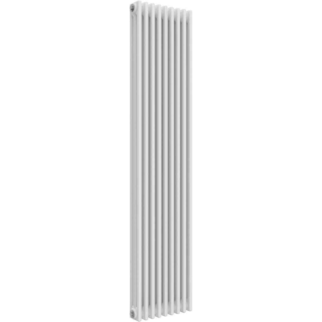 Aquarius Bathrooms Column Radiator Aquarius Foundry Vertical 3 Column Radiator in White 1800mm x 425mm
