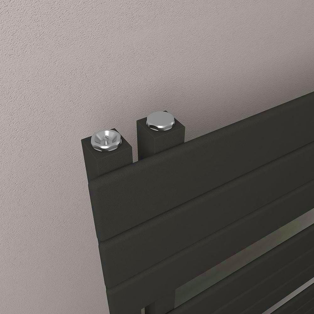 Eastbrook Designer Towel Radiator Eastbrook Helmsley Straight Vertical Designer Towel Rail in Matt Black