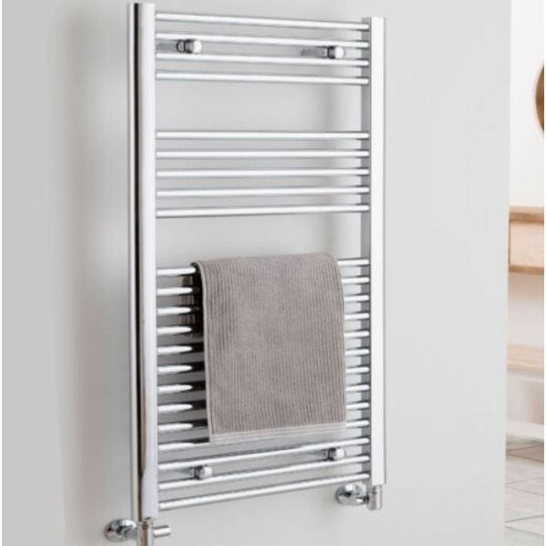 Vogue Ladder Rail Vogue Focus Straight Towel Rail in Chrome 1200 x 300 / Central Heating
