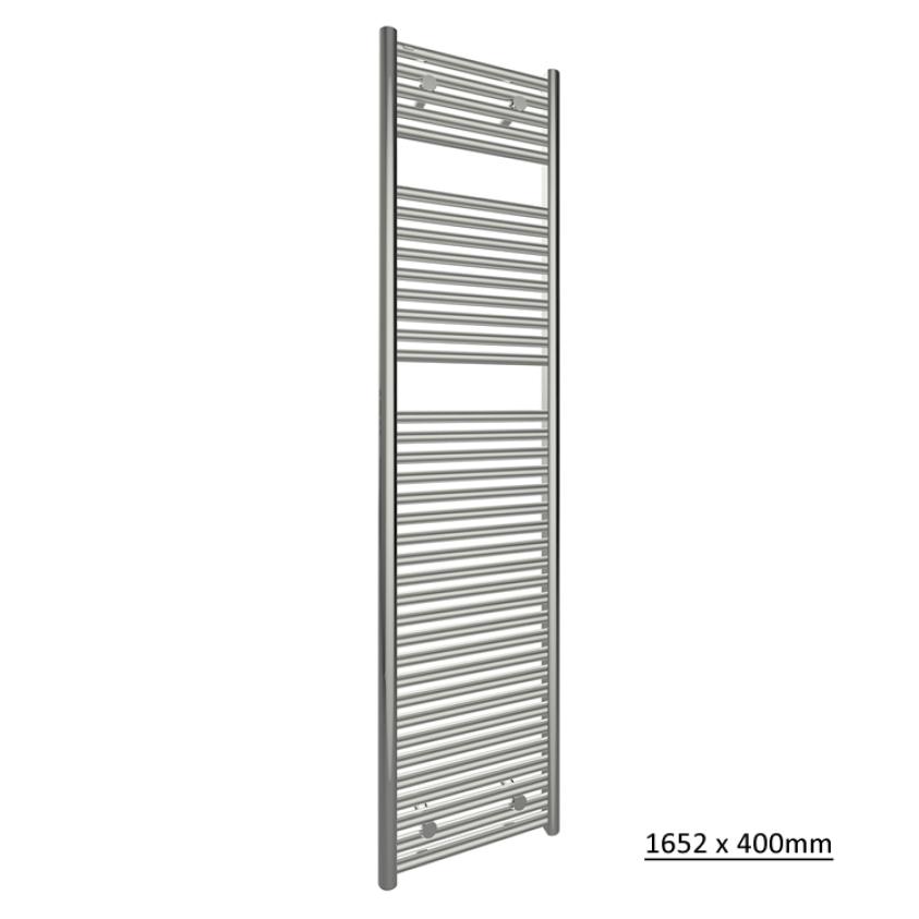 Tissino Ladder Rails Tissino Hugo2 Designer Towel Radiator in Chrome 1652 x 400 / Central Heating