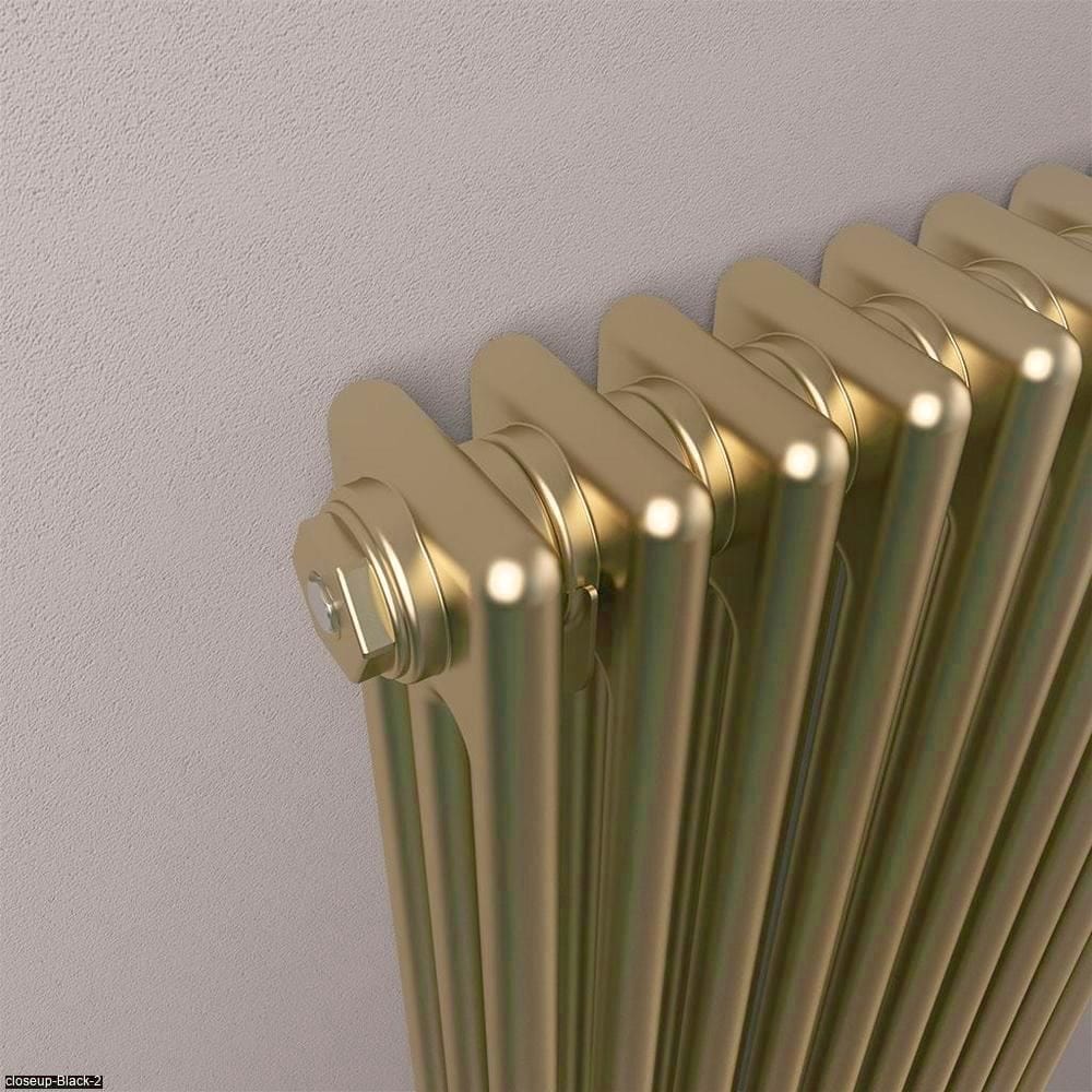 Eastbrook Column Radiator Eastbrook Rivassa Traditional 3 Column Radiator in Bronze Effect