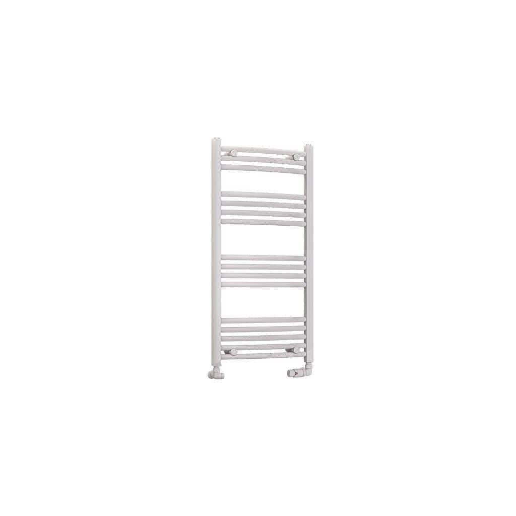Eastbrook Wendover Curved Vertical Heated Towel Rail in White
