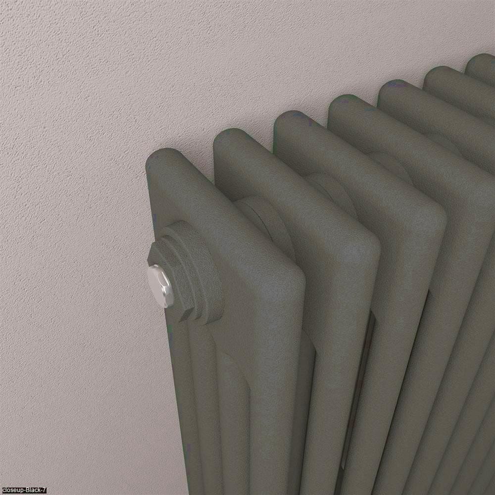 Eastbrook Column Radiator Eastbrook Rivassa Traditional 4 Column Radiator in Matt Anthracite