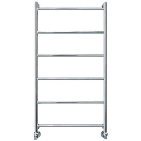 Vogue Ladder Rails Vogue Vivid Straight Heated Towel Rail in Chrome 1250 x 650 / Dual Fuel