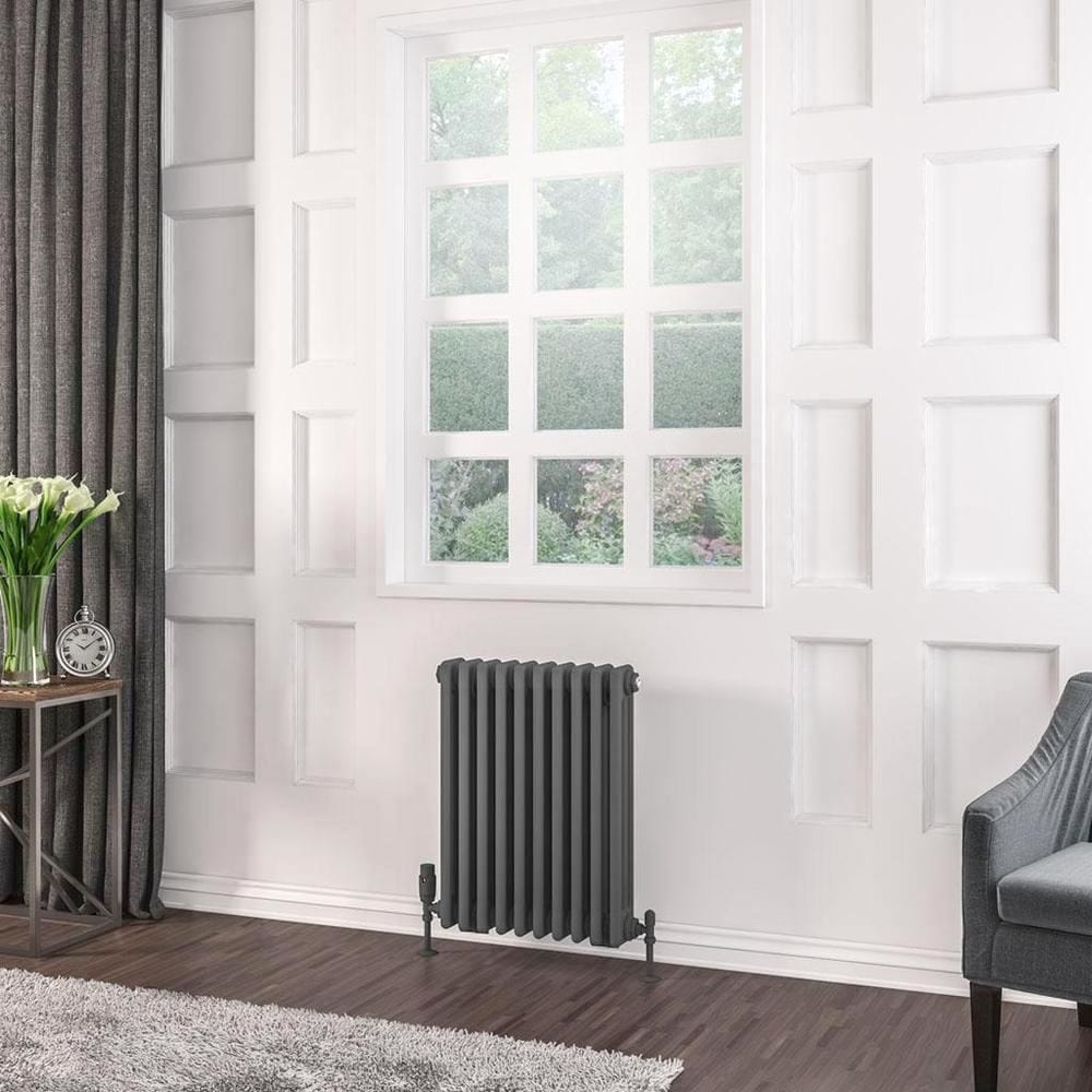 Eastbrook Rivassa Traditional 3 Column Radiator in Matt Anthracite