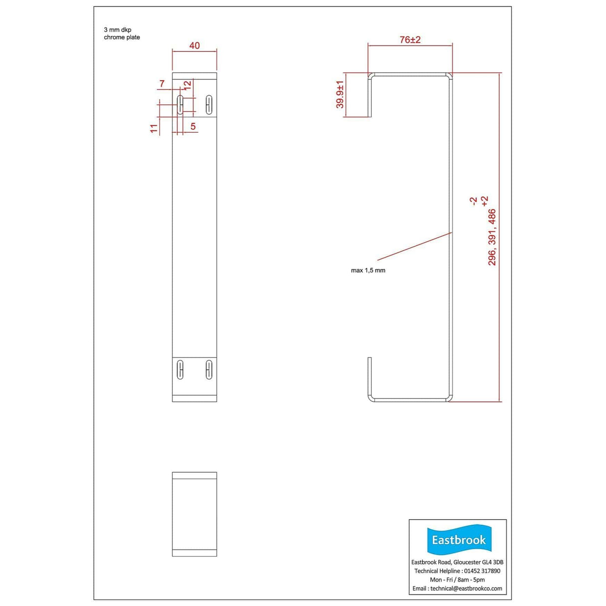 Eastbrook Radiator Towel Hanger Eastbrook Charlton/Rosano Towel Hanger in Chrome
