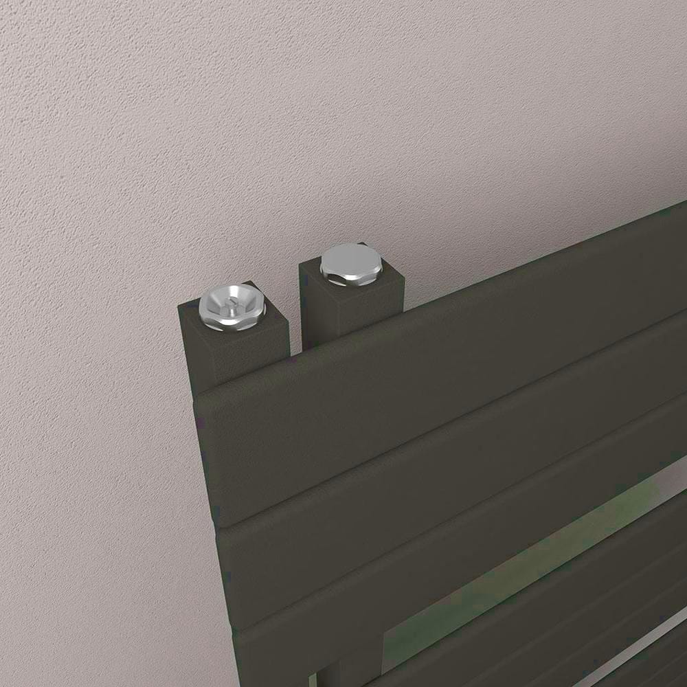 Eastbrook Designer Towel Radiator Eastbrook Helmsley Straight Vertical Designer Towel Rail in Matt Black