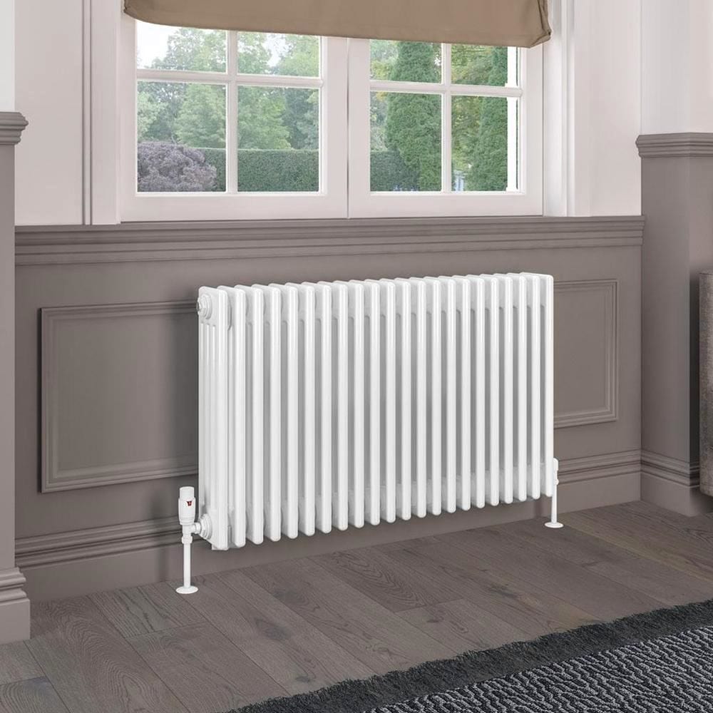 Eastbrook Rivassa Traditional 4 Column Radiator in Gloss White