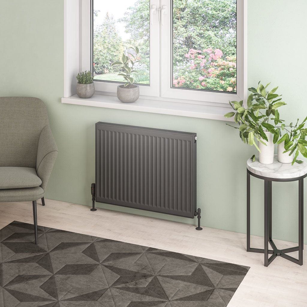Aquarius Type 21 Aquarius Type 21 Compact Panel Radiator In Matt Anthracite 600 x 800