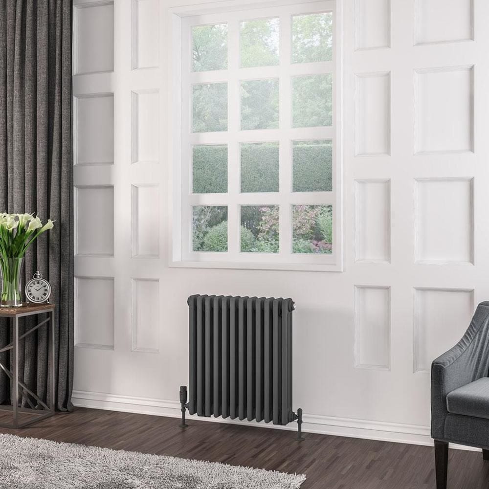 Eastbrook Rivassa Traditional 3 Column Radiator in Matt Anthracite