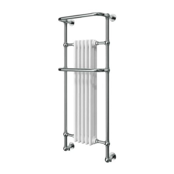 Vogue Insert Radiators Vogue Regency Tall Straight Traditional Wall Mounted Radiator in Chrome/White