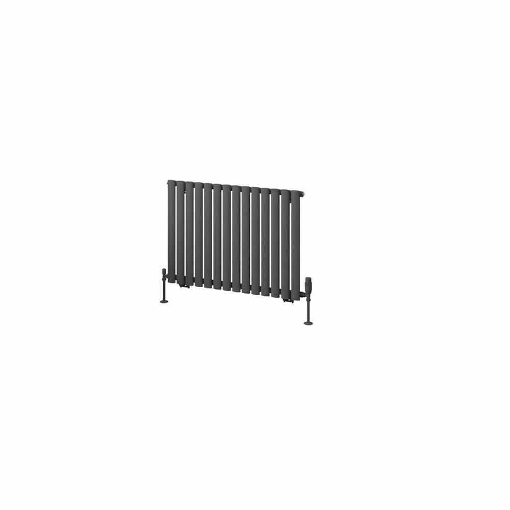 Eastbrook Panel Radiator Eastbrook Tunstall Straight Horizontal Designer Radiator in Matt Anthracite
