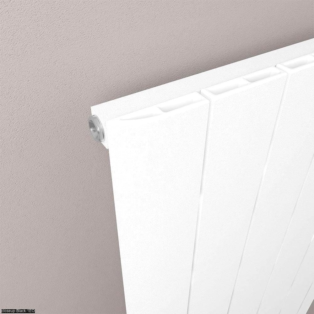 Eastbrook Panel Radiator Eastbrook Peretti Straight Vertical Aluminium Radiator in Matt White