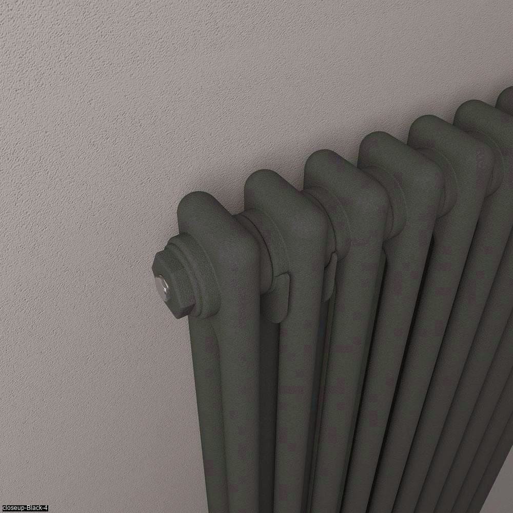 Eastbrook Column Radiator Eastbrook Rivassa Traditional 2 Column Radiator in Matt Anthracite