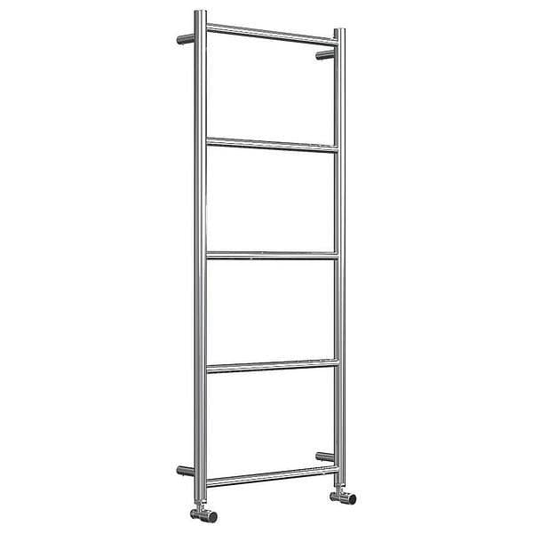 Vogue Ladder Rail Vogue Galaxy Straight Heated Towel Rail in Polished Stainless Steel 1200 x 500 / Electric