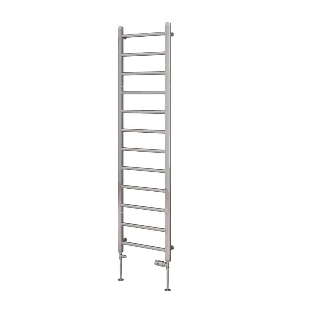 Eastbrook Ladder Rail Eastbrook Tuscan Round Heated Towel Rail in Chrome 1750 x 450 / Dual Fuel