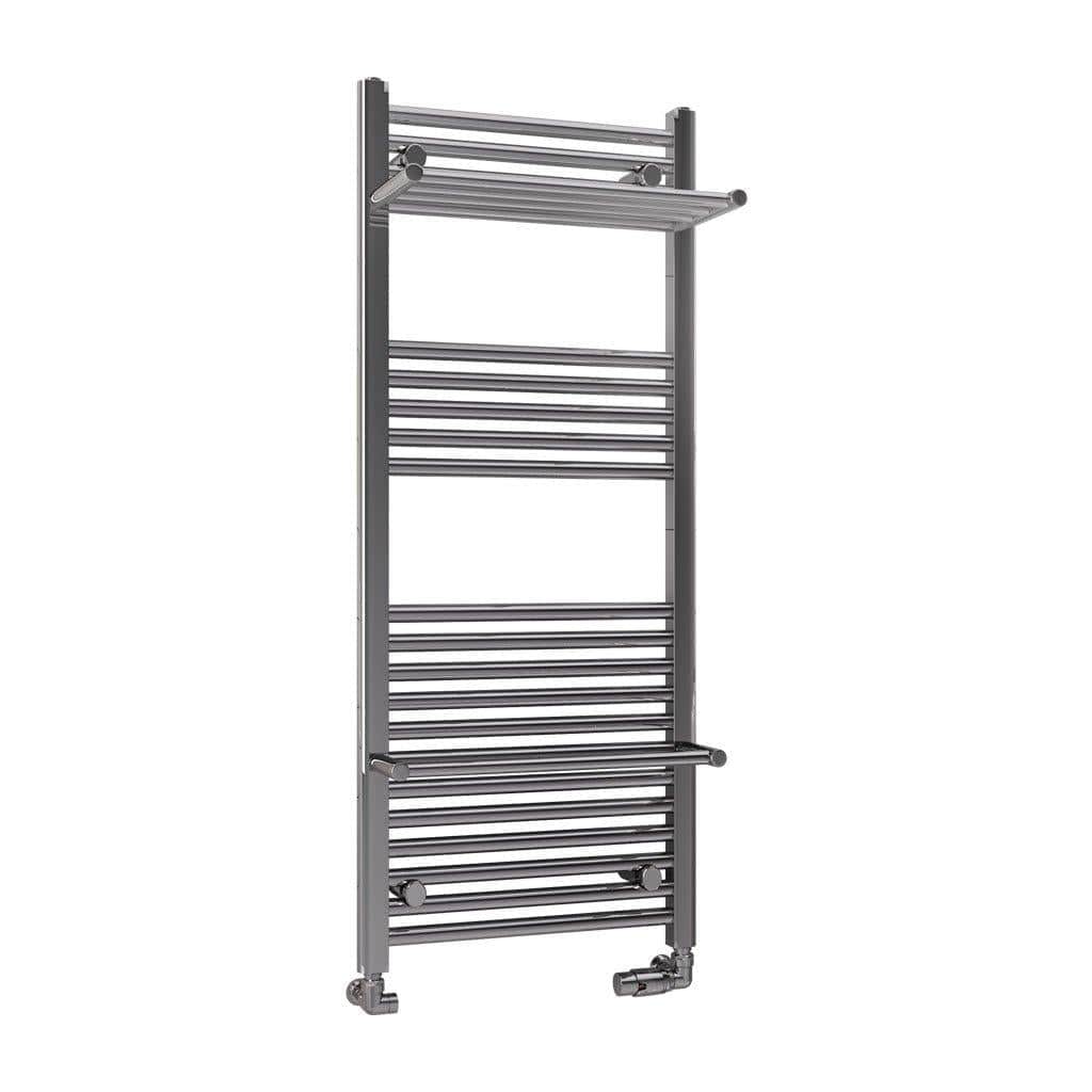 Eastbrook Ladder Rail Eastbrook Haddenham Straight Vertical Towel Rail in Chrome 1200 x 500 / Dual Fuel