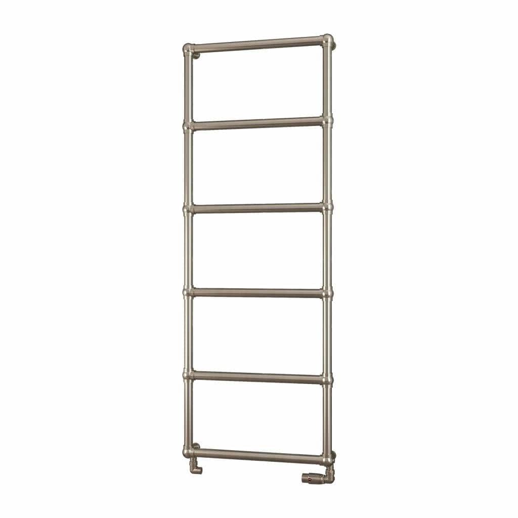 Eastbrook Traditional Towel Rail Eastbrook Stour Vertical Traditional Heated Towel Rail in Brushed Brass 1550 x 600 / Electric Only