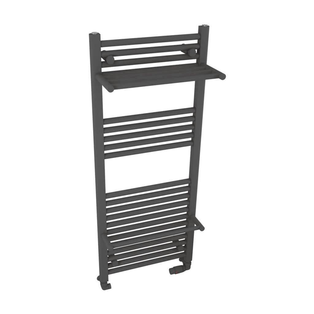 Eastbrook Ladder Rail Eastbrook Haddenham Straight Vertical Towel Rail in Matt Anthracite 1200 x 500 / Central Heating