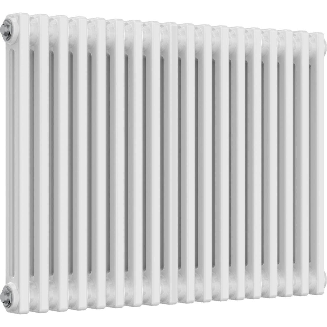 Aquarius Bathrooms Column Radiator Aquarius Foundry Horizontal 2 Column Radiator in White 600mm x 830mm