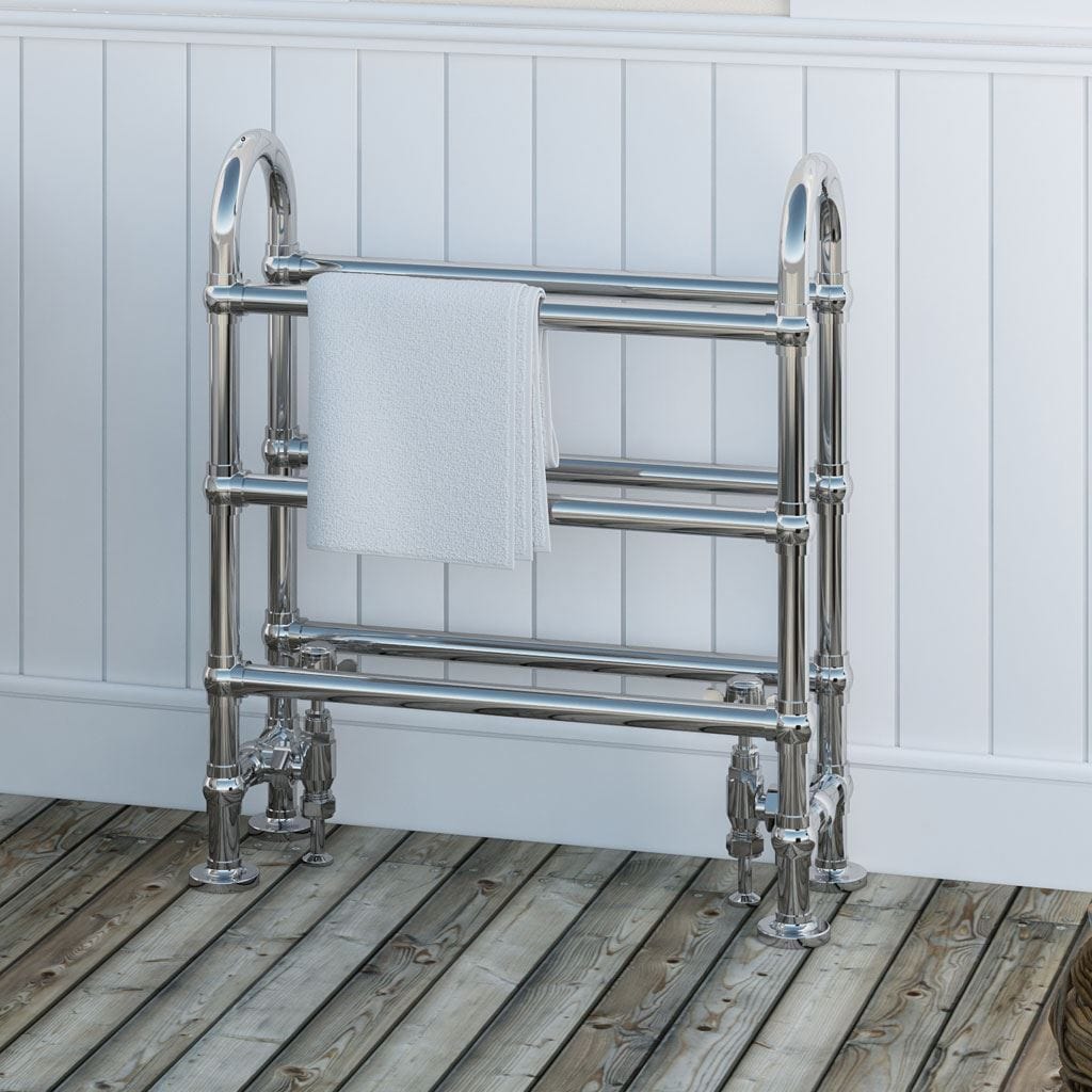 Eastbrook Towel Horse Eastbrook Painswick Straight Vertical Traditional Radiator - 778 x 686 - Chrome - Central Heating - 41.1022