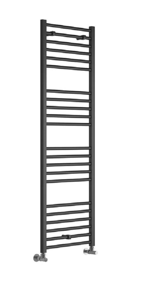 Aquarius Ladder Rails Aquarius Graph High Heat Output Straight Ladder Rail in Anthracite 1600 x 500mm