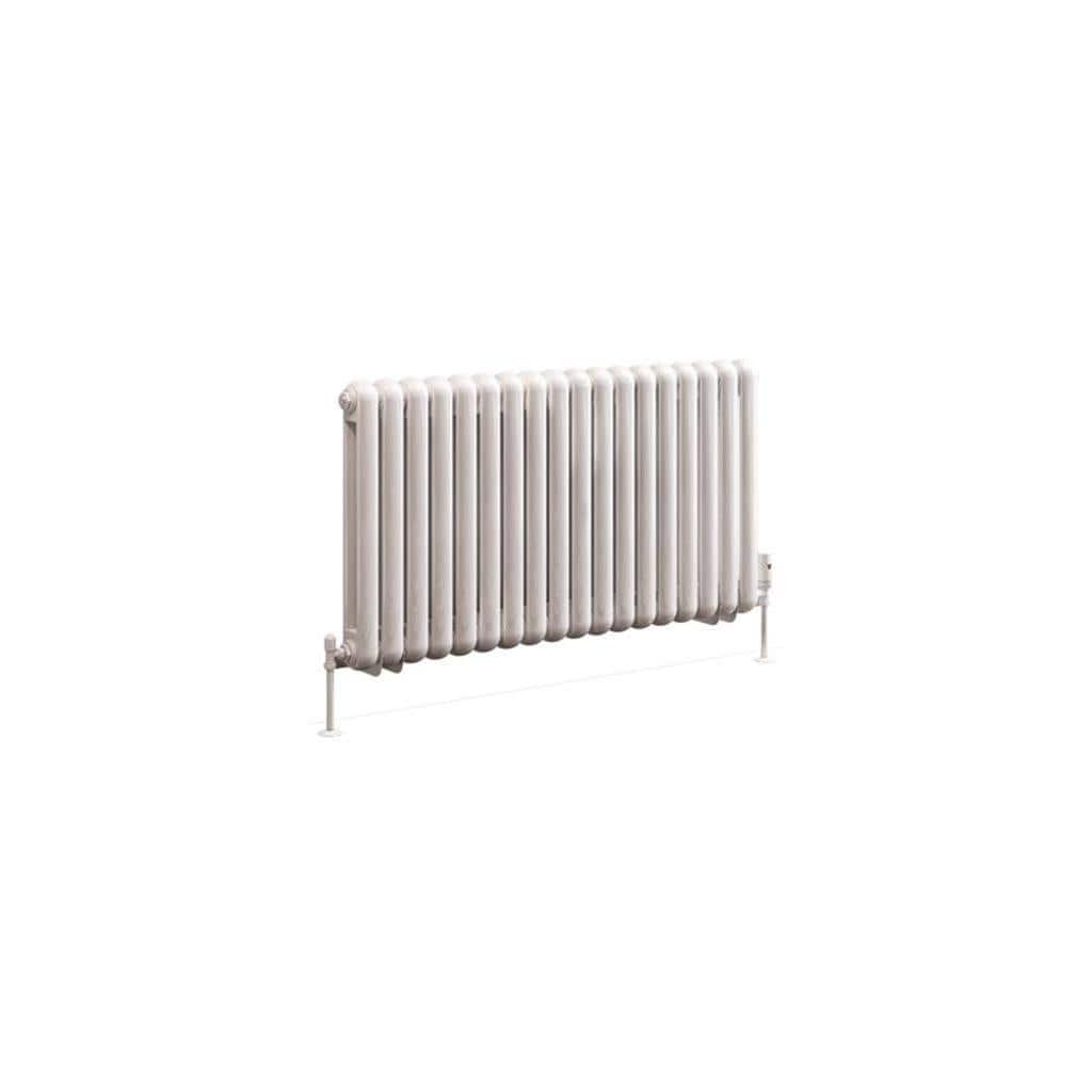 Eastbrook Column Radiators Eastbrook Rubano Straight Horizontal Traditional Column Radiator in Gloss White