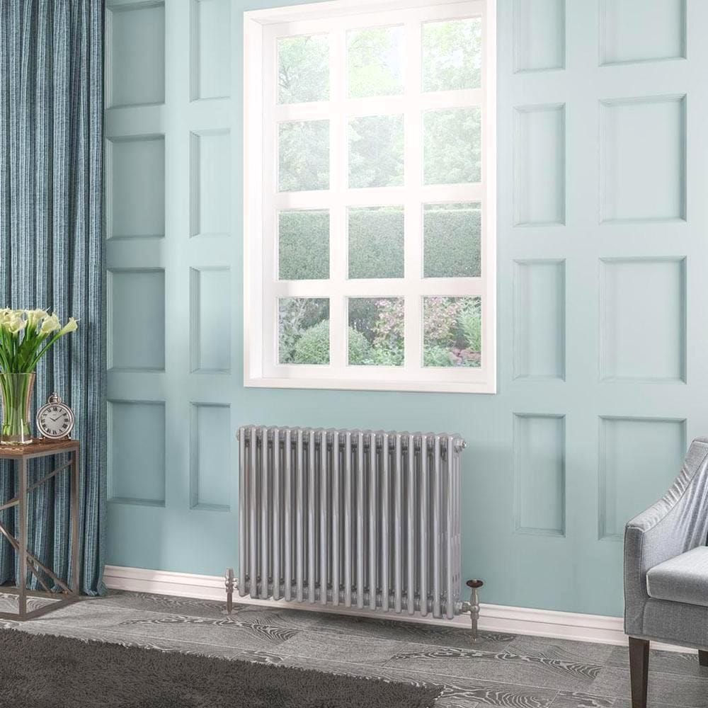 Eastbrook Column Radiator Eastbrook Rivassa Traditional 3 Column Radiator in Chrome Effect 600 x 833 / Electric Only