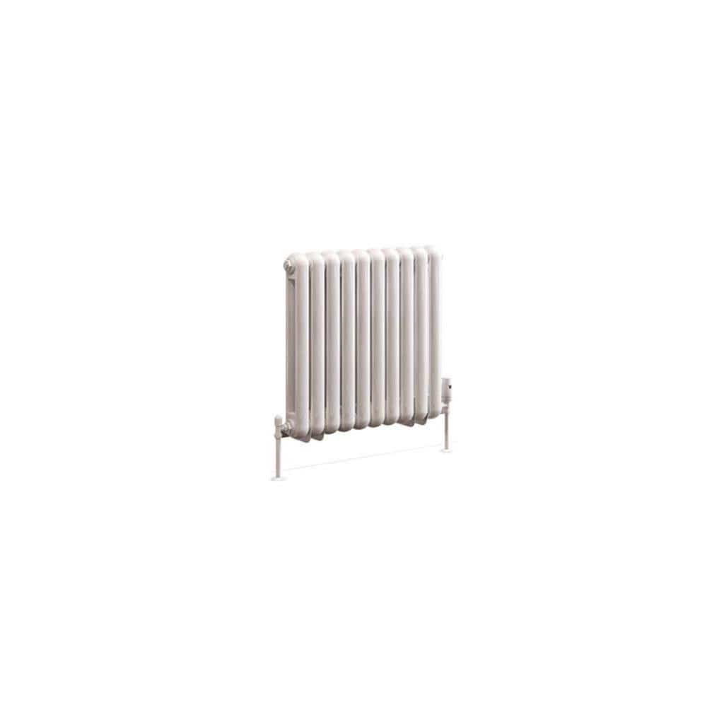 Eastbrook Column Radiators Eastbrook Rubano Straight Horizontal Traditional Column Radiator in Gloss White