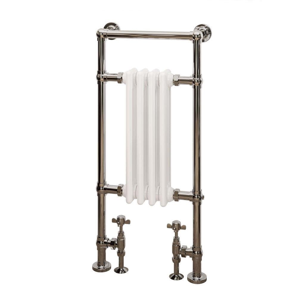 Eastbrook Insert Radiators Eastbrook Avon Straight Vertical Traditional Radiator in Chrome/Gloss White