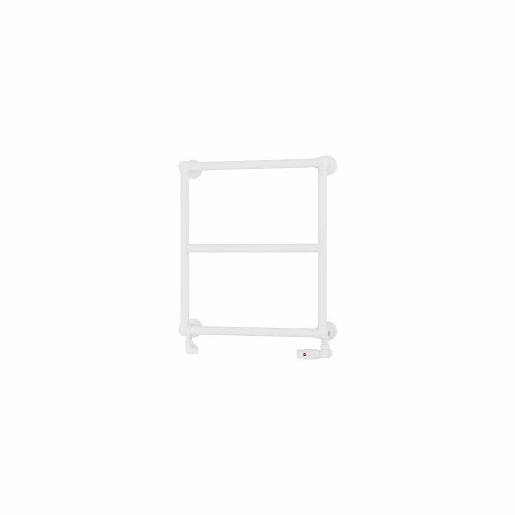Eastbrook Traditional Towel Rail Eastbrook Stour Vertical Traditional Heated Towel Rail in Matt White 690 x 600 / Electric Only