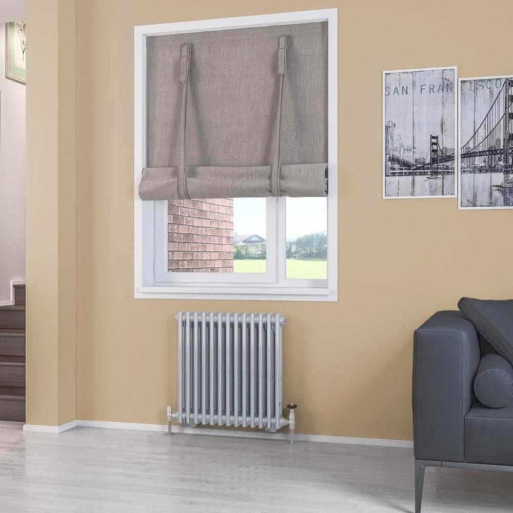 Eastbrook Column Radiator Eastbrook Rivassa Traditional 2 Column Radiator in Chrome Effect 600 x 608 / Electric Only