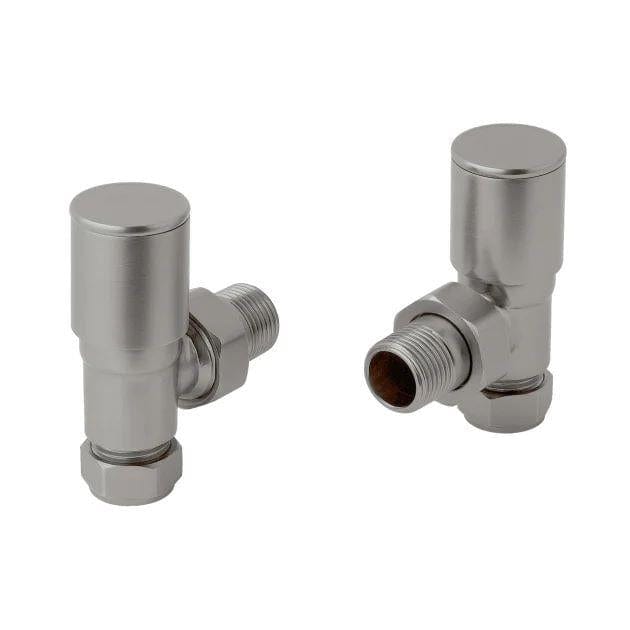 Totally Rads Radiator Valves JTP Angled Radiator Valve Stainless Steel