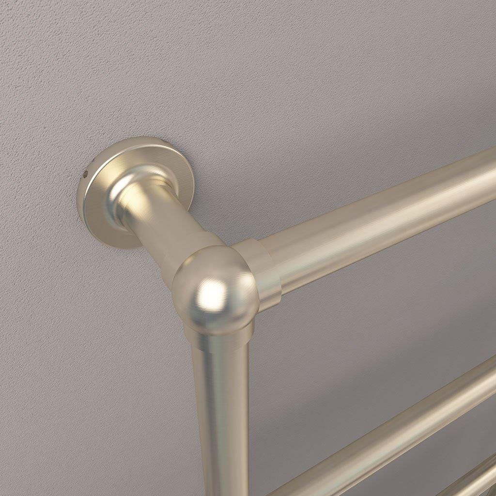 Eastbrook Traditional Towel Rail Eastbrook Stour Vertical Traditional Heated Towel Rail in Brushed Brass
