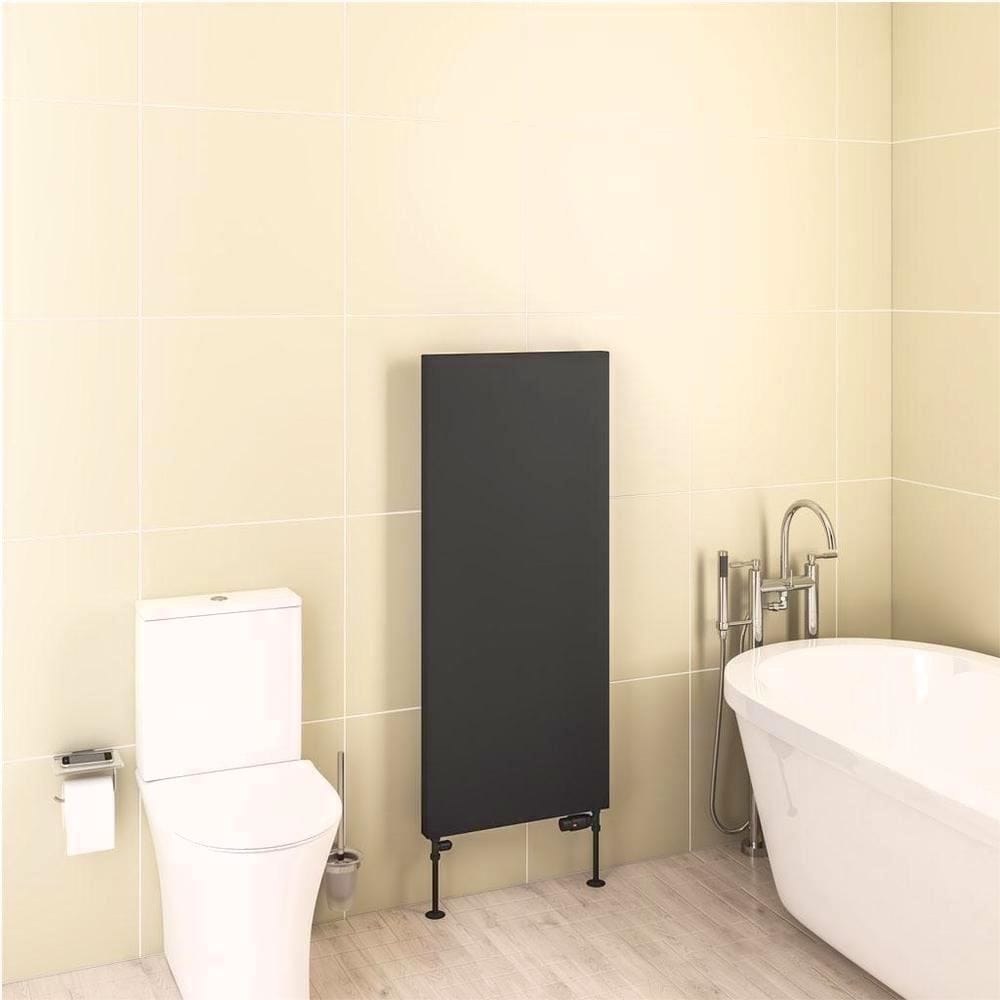 Eastbrook Flat Panel Radiator Eastbrook Wingrave Flat Panel Radiator In Matt Black 1200 x 510 / Electric Only