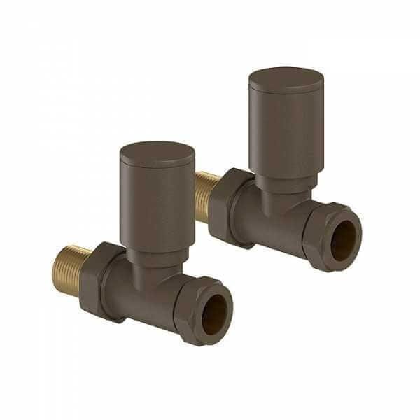 Tissino Radiator Valves Tissino Hugo2 Straight Radiator Valves - Arabica - THU-207-AR