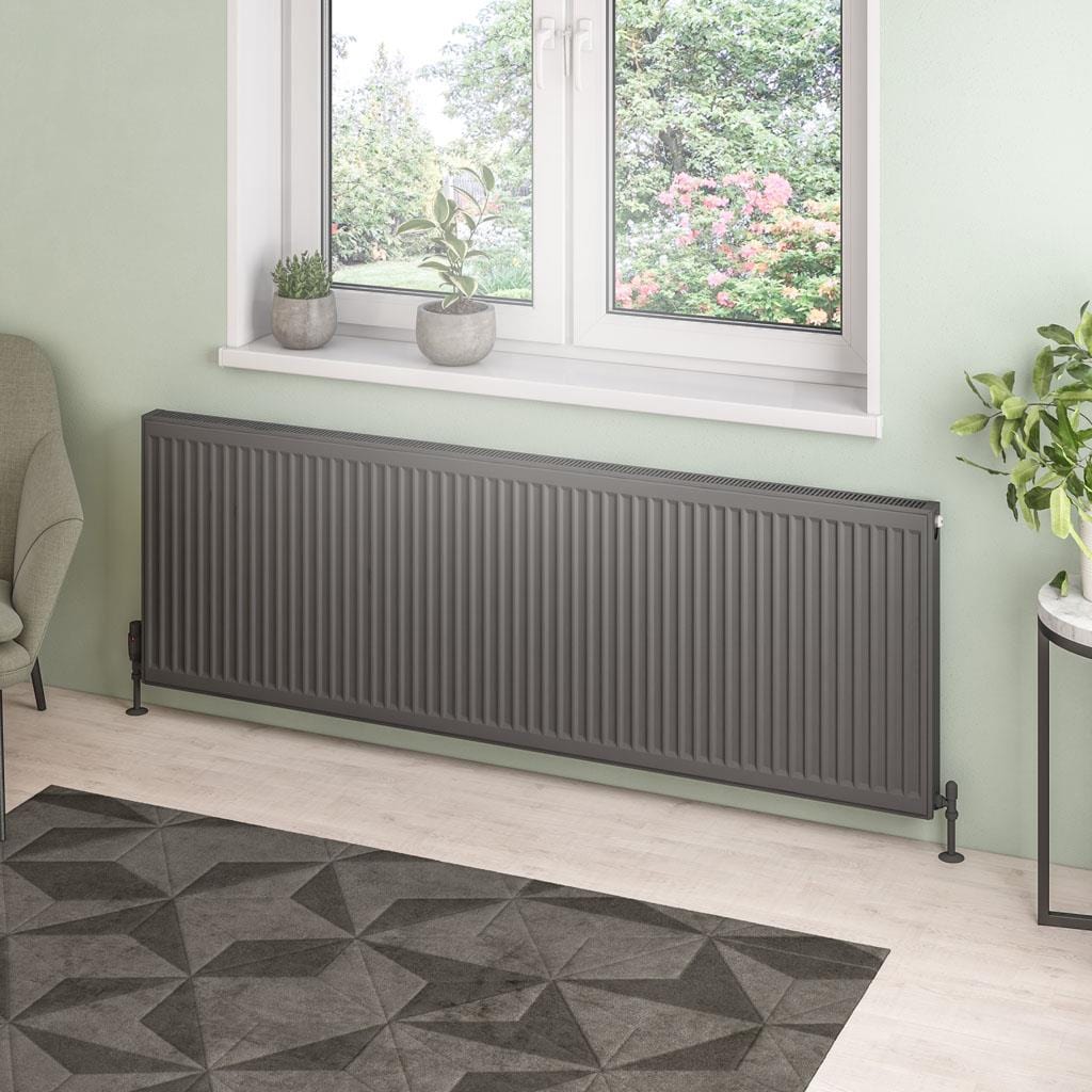 Aquarius Type 21 Aquarius Type 21 Compact Panel Radiator In Matt Anthracite 600 x 1800