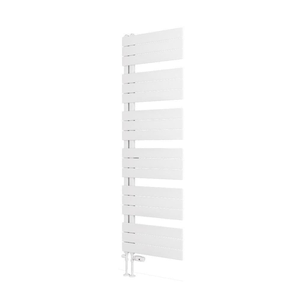 Eastbrook Designer Towel Radiators Eastbrook Helmsley Straight Vertical Designer Towel Rail in Matt White 1640 x 500 / Electric Only